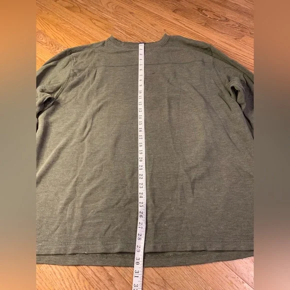 Britches Men’s 2XL Waffle Knit Thermal Long Sleeve Shirt - Olive Green - Picture 4 of 6